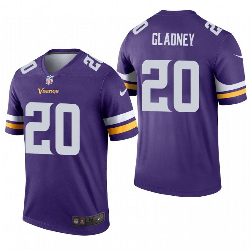 Men Minnesota Vikings #20 Jeff Gladney Nike Purple Limited Legend NFL Jersey->minnesota vikings->NFL Jersey